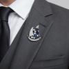 Zinc Zinc Alloy Rhinestone Sailboat Brooch Boat Badge Suit Lapel Pin Suit Collar Pin  Jewelry Accessories