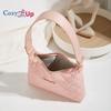 Cozy Up Fashionable Underarm Bag, Single Shoulder Diamond Pattern Texture Women's Bag