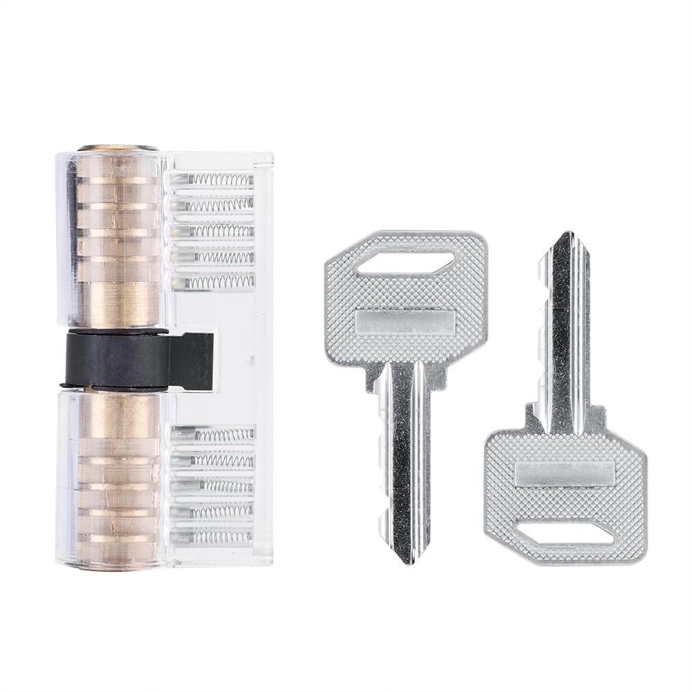 7 шт. прозрачный набор для навесных замков отмычка разрезной тренировочный замок с ключом извлекающий крючок набор инструментов