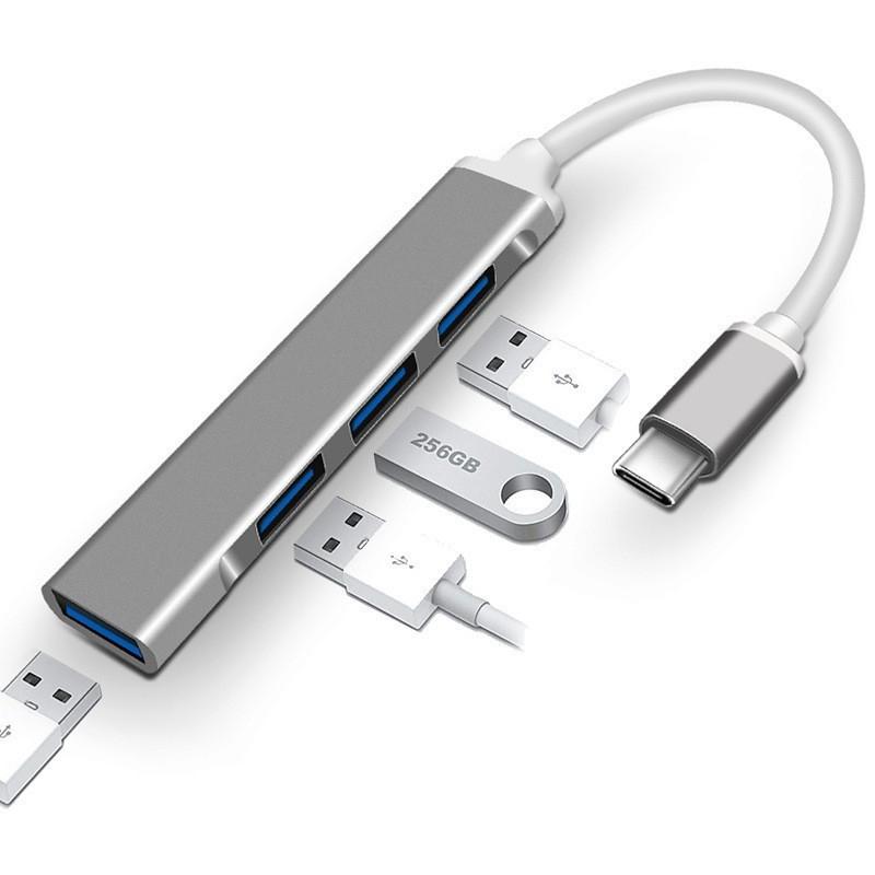 4-портовый USB 3.0 хаб USB-хаб высокоскоростной разветвитель Type-C 5 Гбит/с для ПК компьютерные аксессуары многопортовый хаб 4 порта USB 3.0 2.0