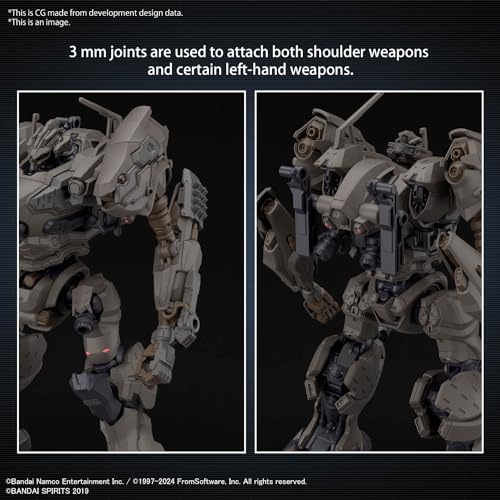 BANDAI SPIRITS ARMORED CORE VI FIRES OF RUBICON RaD CC-2000 ORBITER NIGHTFALL ПРЕДВАРИТЕЛЬНО ОКРАШЕННАЯ ПЛАСТИКОВАЯ МОДЕЛЬ