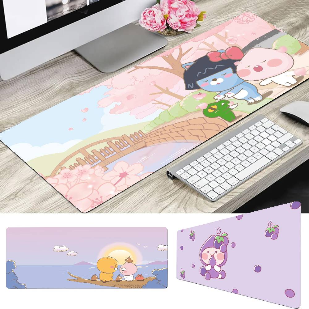 Korea Cartoon K-KAKAO CUTE FRIENDS Mousepad Mouse Mat Desk Mat With Pad Gaming Accessories Prime Gaming XXL Keyboard Pad Paddi