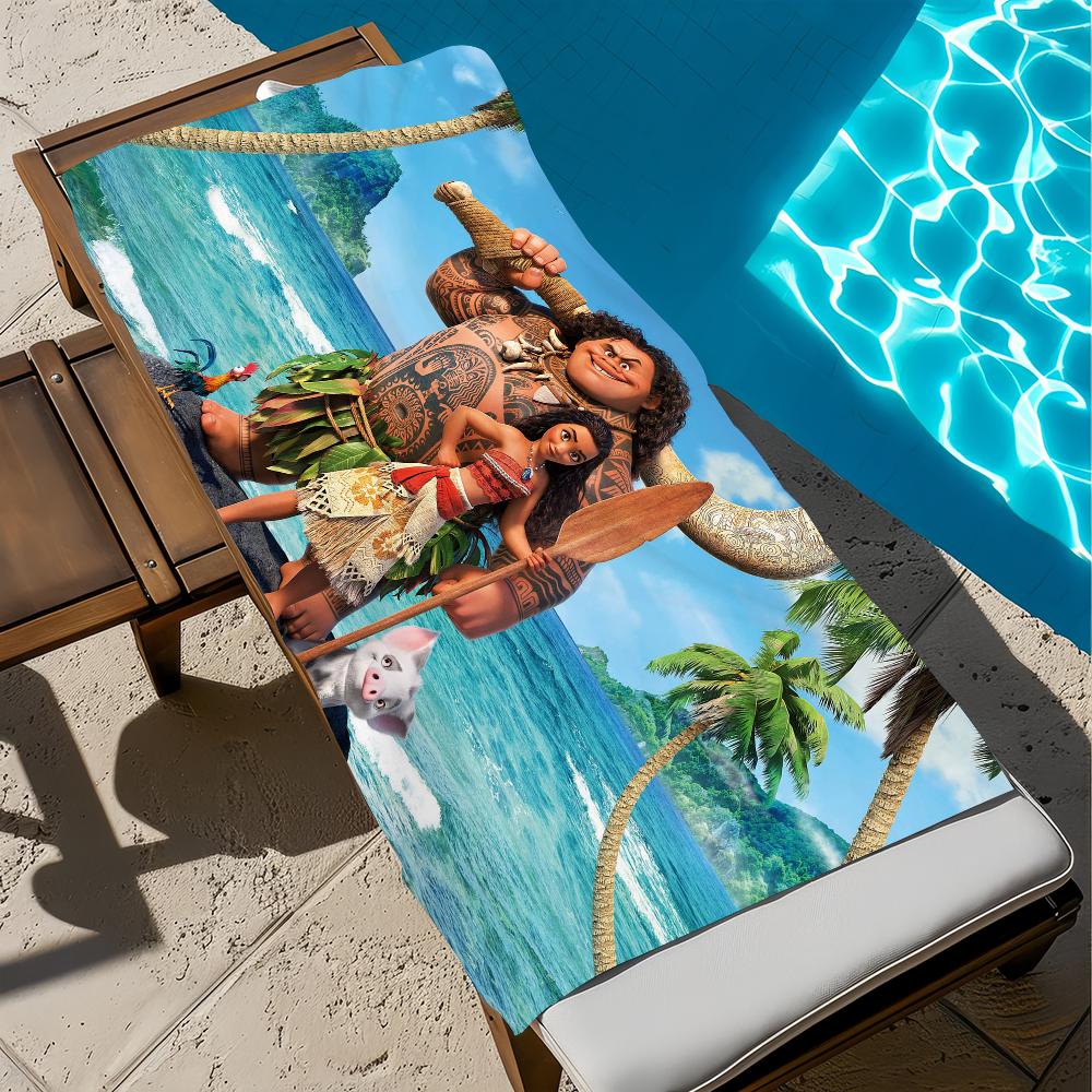 Cartoon M-Moana-S 2 Cool Towel Soft Pool Gift For Travel Gym Shower Camping Quick Dry Sports Large Comfortable Beach Towel