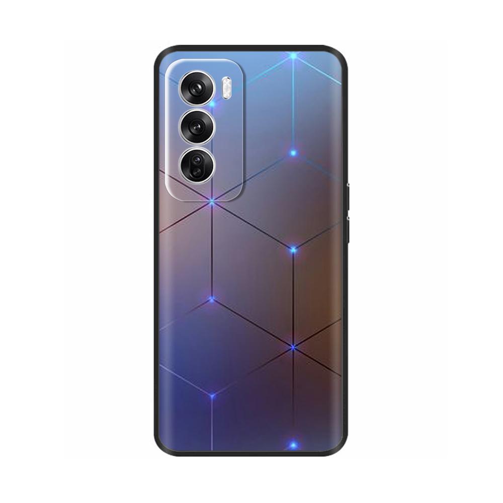 Чехол для OPPO Reno 12 5G Цветочная роспись Мягкий ТПУ Силиконовый Чехол-крышка для Oppo Reno12 Pro Защитные Чехлы На Reno 12Pro Capa