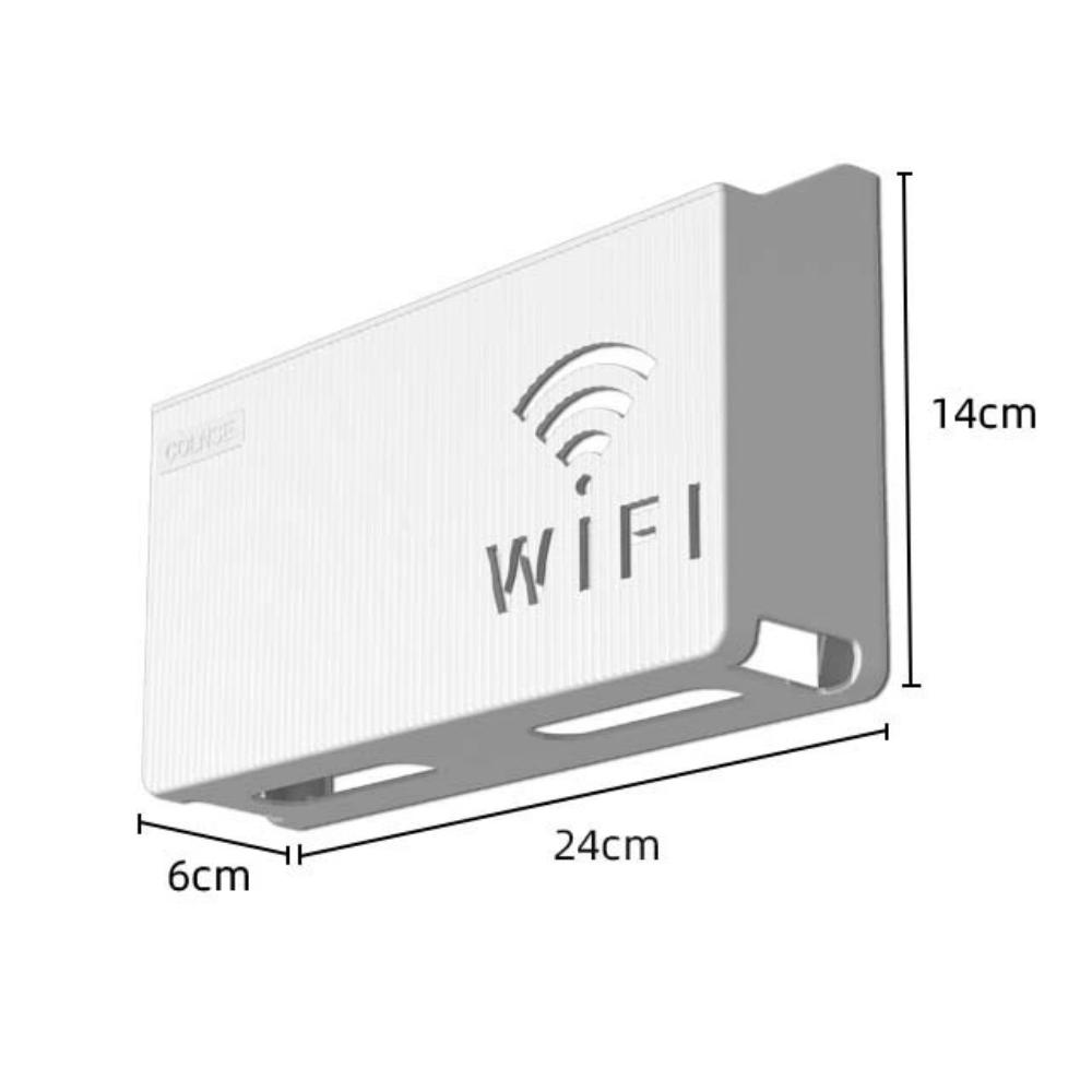 Настенный беспроводной ящик для хранения WiFi с полым дизайном, не требующий перфорации, стеллажи для хранения маршрутизаторов, телевизионные приставки для гостиной