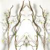 1PC Tree Branches DIY 35" Bendable Artificial Ratta Wedding Home Decor Dead Tree Vine 90CM Fake Twig Stem Lifelike with Leaves