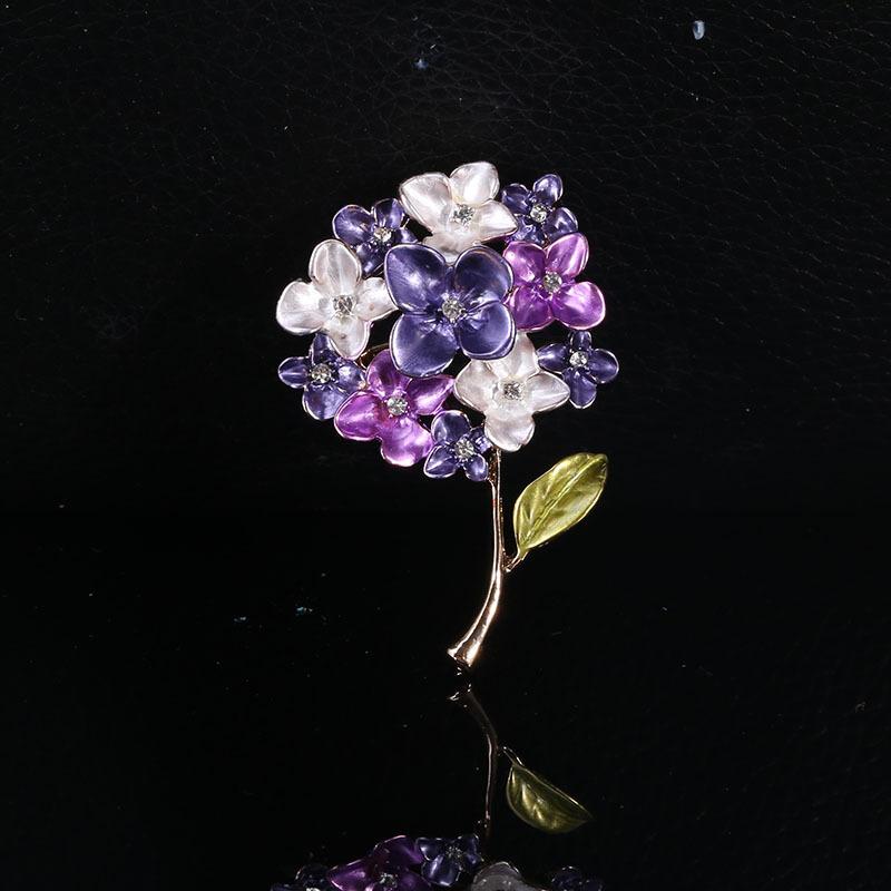 Модные фиолетовые, красные, синие, сиреневые цветочные броши для женщин, свадебная вечеринка, брошь, булавки, подарки