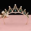 Rhinestone Queen Crown Baroque Vintage Bridal Tiara Halloween Party Wedding Hair Accessories  Party