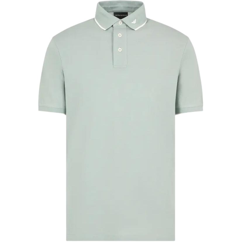 Emporio Armani Логотип Поло Мужские топы Светло-Зеленый 6D1F65-1JTKZ-06B4