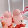 1/2Pcs Pig Keychain Pendant with Flapping Wings Pull String To Vibrate Fun Toy Decoration Kids Bag Pendant Car Keychain