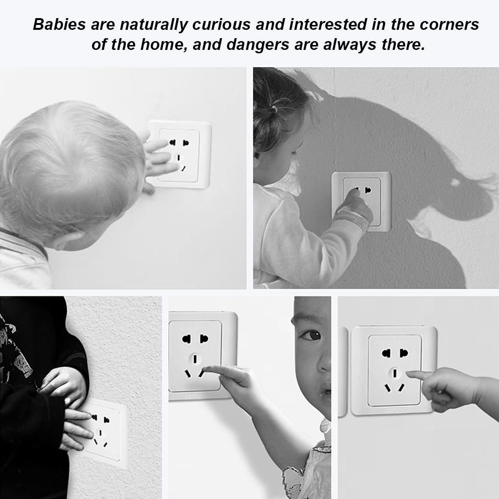 Защитная крышка для электрической розетки для детской безопасности для вилок ЕС, защита розетки питания, защита для ребенка, защита от поражения электрическим током, поворотная