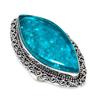 Neon Blue Apatite Gemstone 925 Sterling Silver Jewelry Ring Size 9.5