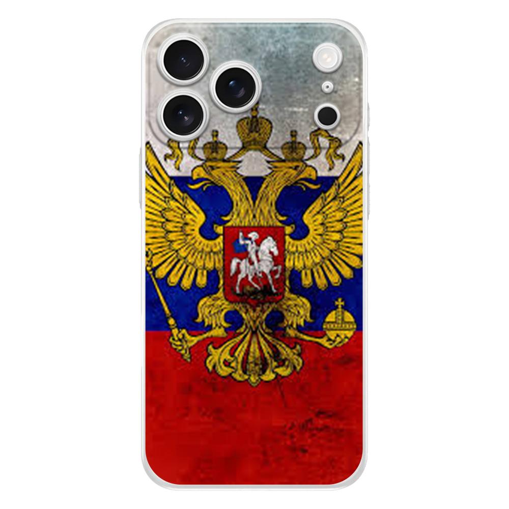 Мягкий прозрачный чехол из ТПУ для телефона iPhone 17 Air 16E 16 11 15 14 Pro MAX 12 13 7 8 Plus SE Пасхальный чехол Защита Российский флаг