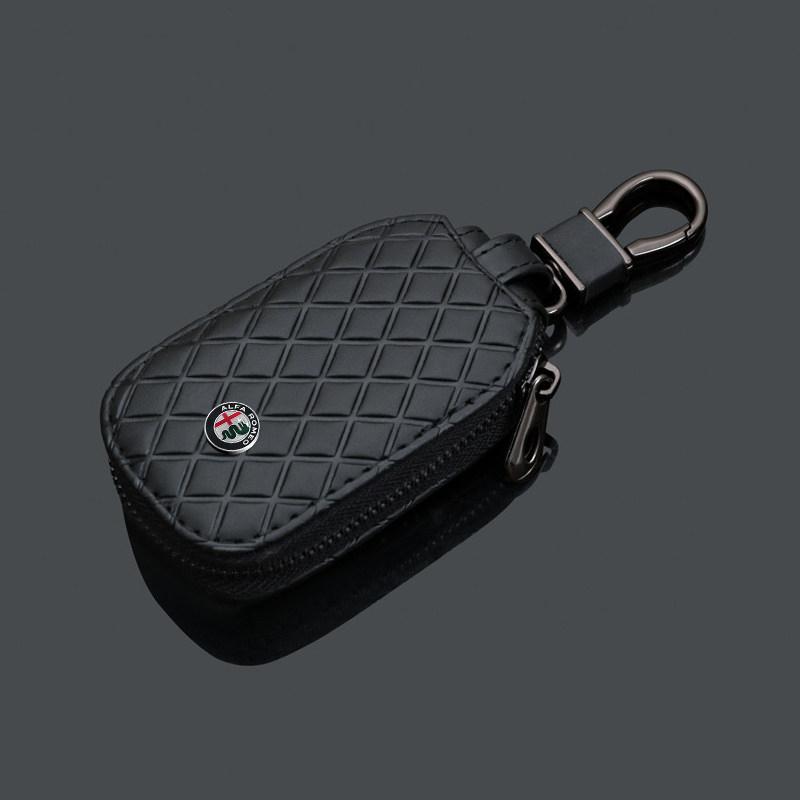 Car leather zipper key bag sports keyless storage bag For Alfa Romeo Giulia Giulietta 159 156 MITO Stelvio 147 zk2