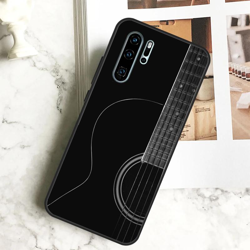 Винтажные Музыкальные Гитары Для Huawei Nova 12i 12s 11i 8i Y73 Y72 Y61 Y91 Y90 Y70 Y60 9 10 SE P30 P40 Lite P60 Pro Чехол