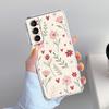 Чехол для телефона Samsung Galaxy S26 S25 S24 S23 S22 Ultra S20 S21 FE 5G Plus Мягкий прозрачный чехол Мягкий бледный маленький цветок