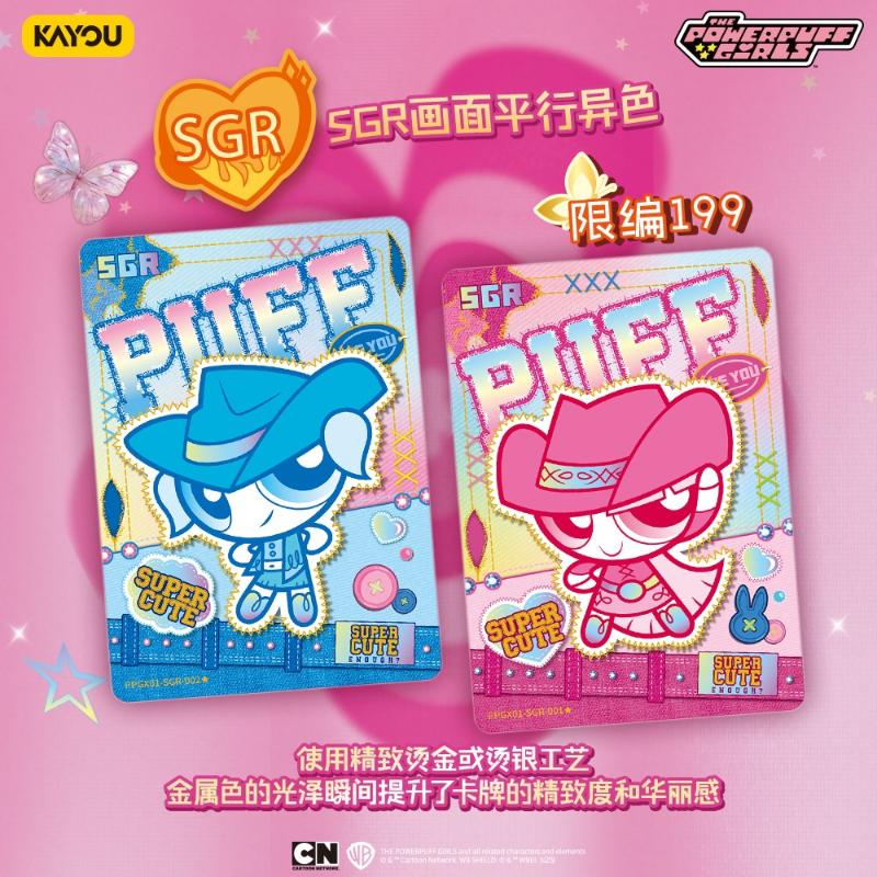 Genuine The Powerpuff Girls Card X Element Package Animation Cartoon Collection Card Peripheral Toy Gifts