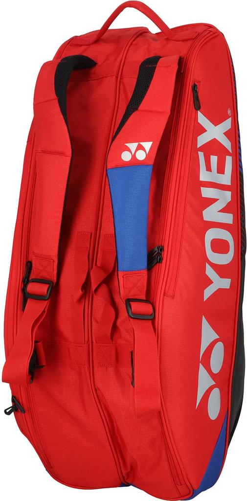 Сумка для теннисных и бадминтонных ракеток вмещает 6 ракеток, цвет алый [YONEX]
