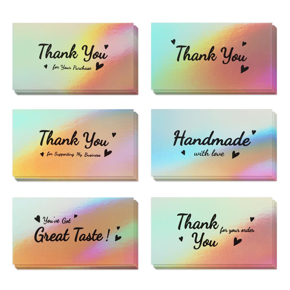 For E-commerce Thanks Notes "Thank You For Your Order" Appreciate Customer Business Greeting Cards
