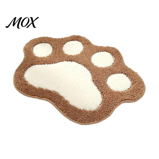 Cozy Bedroom Area Rug Cat Paw Bath Mat, Non-Slip Soft Fluffy Rug, Absorbent Water Door Mat Washable Cute for Entrance Bathroom