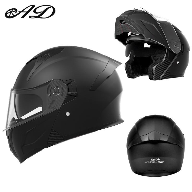 Full Face Motorcycle Helmet Men Women Winter Riding 3C Certified Flip-Up DOT ECE Compatible