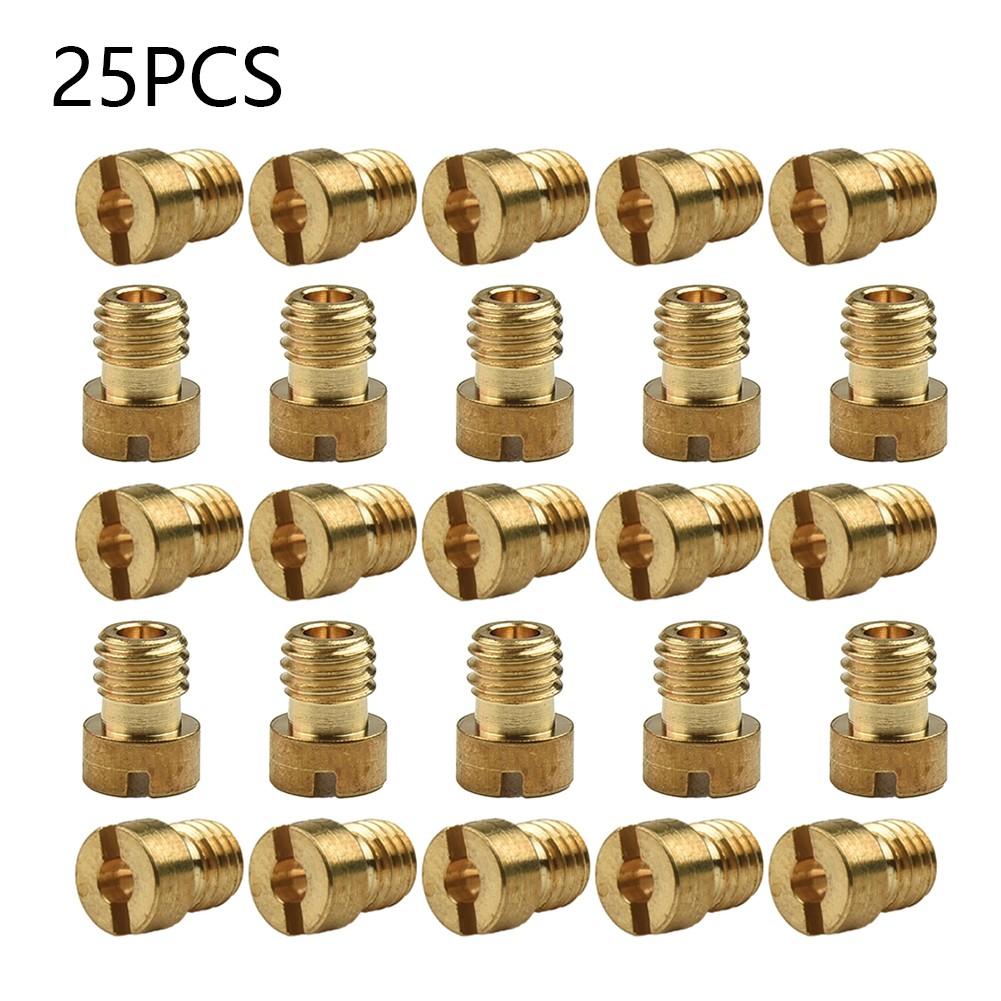 25pcs Main Jet 55-115 M5 5mm For Dellorto Carburetor Vergaser SHA SHBC SHB Carburetor For Dellorto, SHA 13, SHA 14, SHA 15