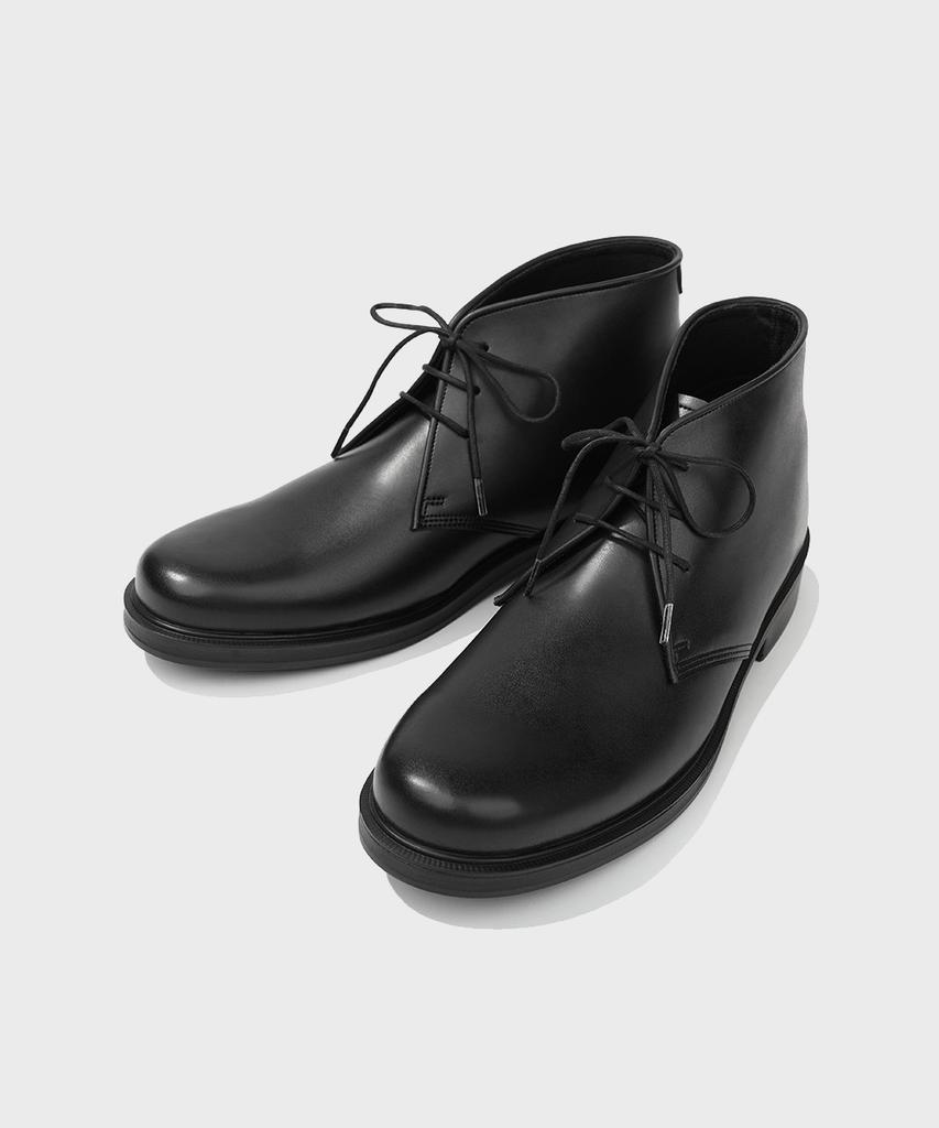 Firenze Atelier [Second.A] Базовые ботинки-чукка с круглым носком_2Ndf4900Gb [Черный]