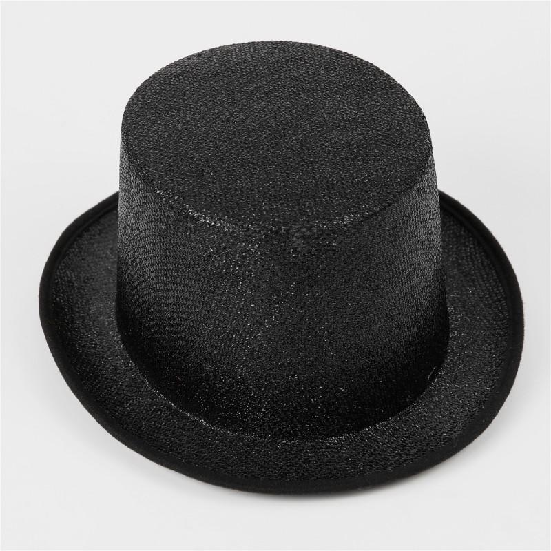 Vintage British Gentleman Hat Black Top Jazz Performance Magic Kids Stage Costume Fashion Tall