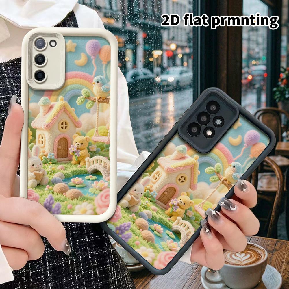 Чехол для телефона: 2D плоский, подходит для Samsung Galaxy A34 A35 M05 M06 S20 S22 S21 FE Plus 5G защитный чехол, садовый домик, идеальный Рождество и Хэллоуин