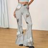Женские расклешенные йога-штаны с высокой талией - Повседневные длинные брюки облегающего кроя для ежедневной носки
