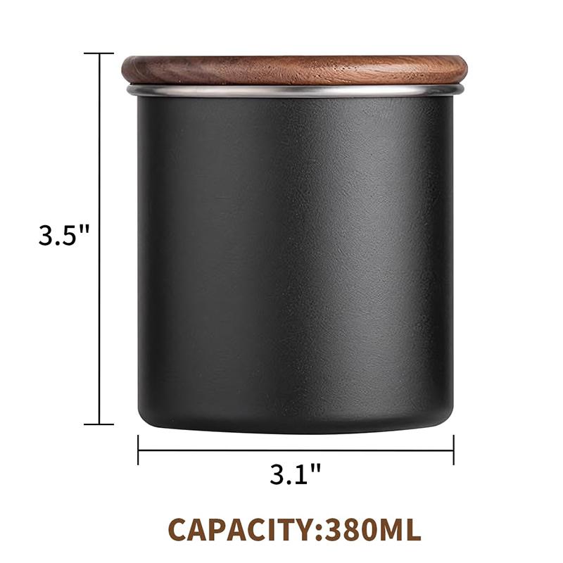 304 Stainless Steel Coffee Canisters with Lid, Food Storage Container for Coffee Bean, Nuts, Biscuits, Cereal - Kitchen Tools