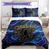 Chelsea FC Pattern Printed 3PCS Bedding Set Soft Skin-Friendly Washable Duvet Cover & Pillowcases Set All Season Bedroom