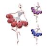 Creative Elegant Ballerina Brooch Sparkling Dress Coat Inlaid Clothes Pin Rhinestones Suit Lapel Badge Wedding