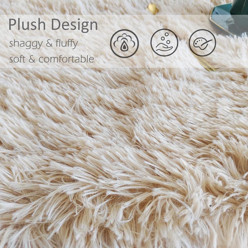 Фиолетовый плюшевый коврик для детской комнаты, большой однотонный длинный коврик для волос для гостиной, спальни, мягкий нескользящий коврик