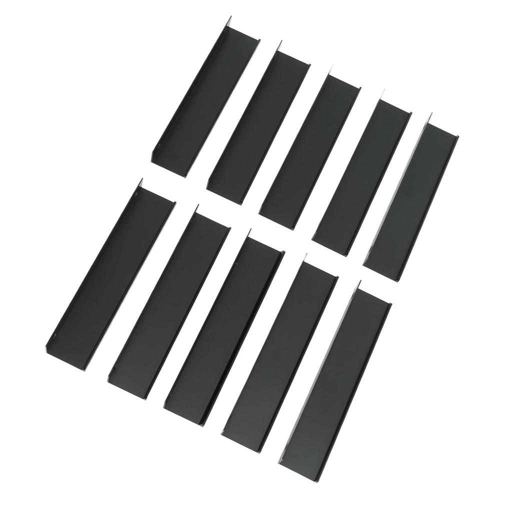 10PCS Aluminium Alloy Cabinet Edge Pull G Type Clasp Hidden Cabinet Handles for Kitchen Door Drawer Cabinet