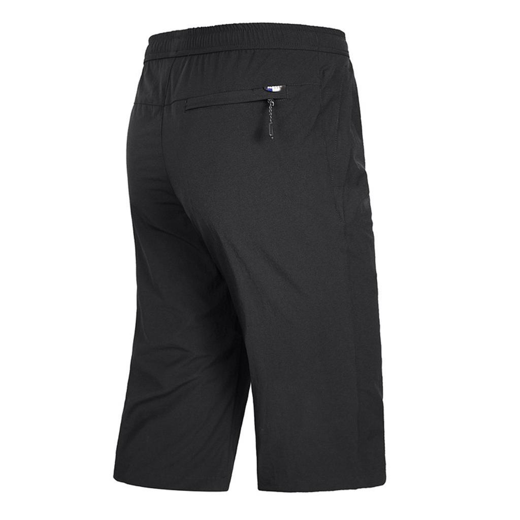 Мужские летние тонкие быстросохнущие пляжные повседневные спортивные брюки большого размера больших размеров до теленка