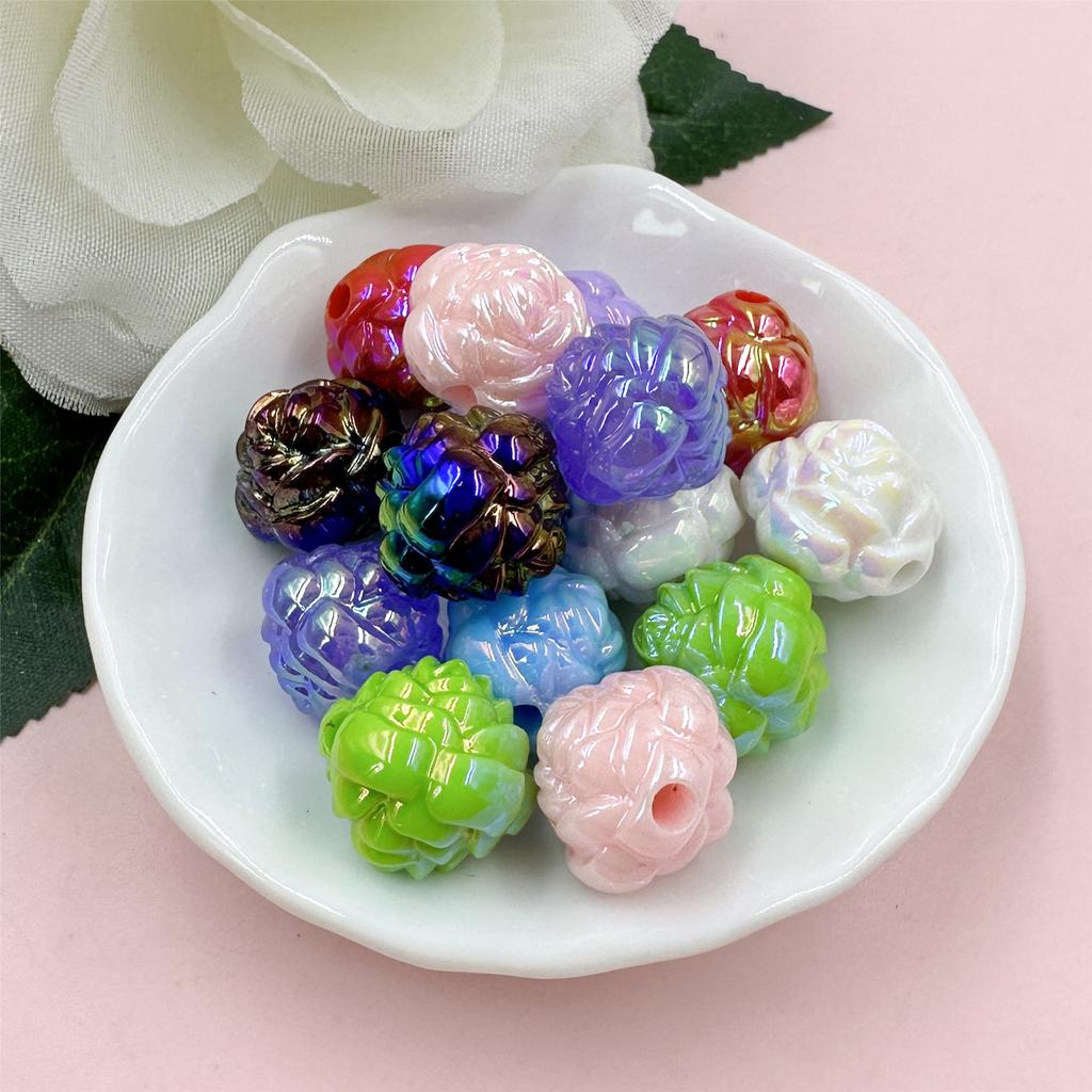 15 шт. 15 мм модные акриловые цветы свободные бусины «сделай сам» для ожерелья, браслетов, изготовления ювелирных изделий