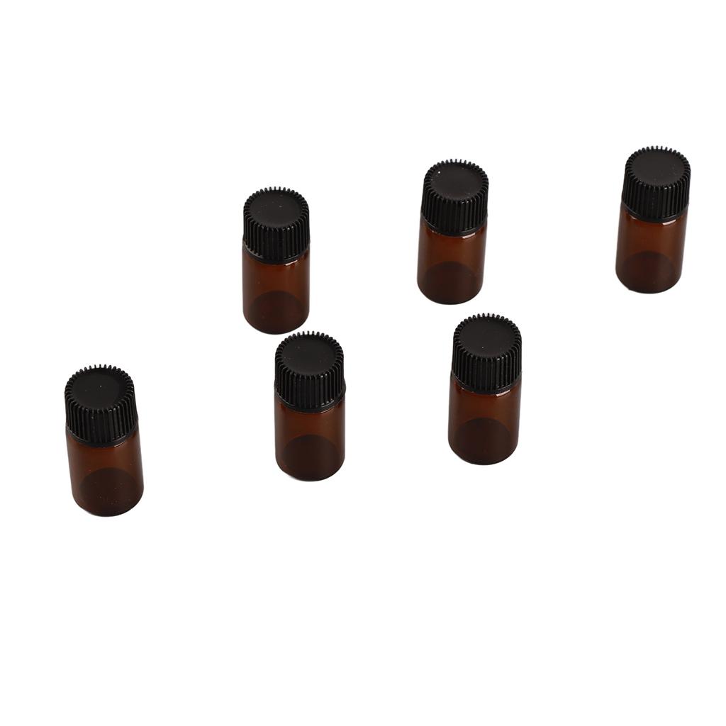 100 шт. флаконов для эфирного масла 3 мл мини-размера водонепроницаемые прочные без запаха предотвращают утечку прозрачные