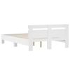 Vidaxl Каркас кровати с изголовьем, Белый, 135x190 см