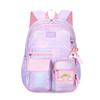 Backpack for Rainbow Decorated Elementary School Large A4 Reflective At Includes Chest Commuting To Entrance Purple [FANDARE] Kids, Girls, Cute,