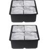 Large Ice Cube Trays Silicone (2.5-inches) - Giant Cocktail Silicone Ice Maker, Scotch Whiskey Ice Cube, Easy Release Reusable Ice Cubes,food Grade (b