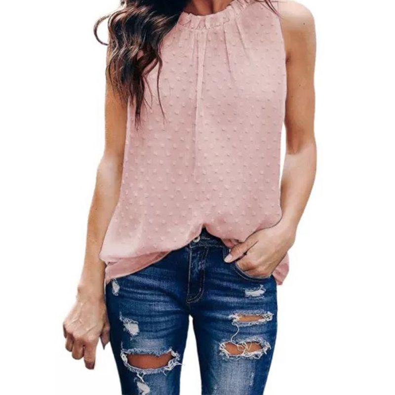 Женский топ, приталенный повседневный топ для йоги, с круглым вырезом, без рукавов, однотонный, базовая майка, пуловер, футболка, футболки