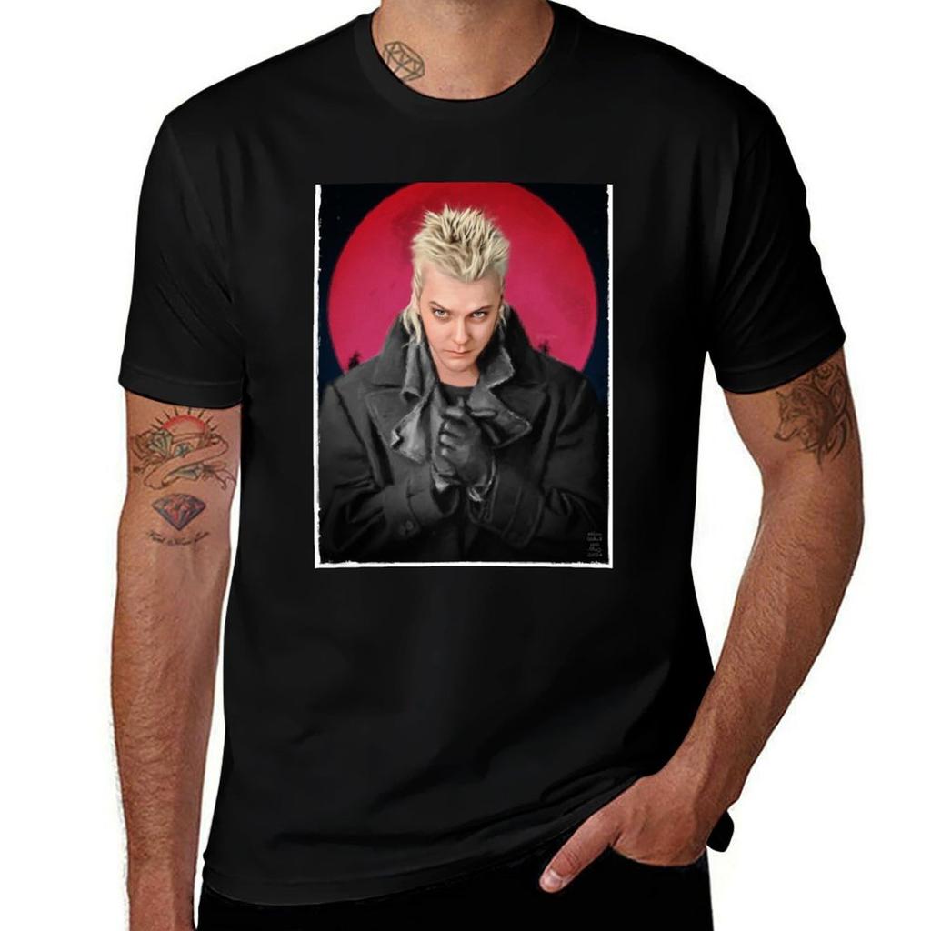The Lost Boys Blood Moon David Portrait TShirt Fashion Simple Casual Tee Shirt