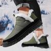 Winter Snow Boots for Men Fur Lined Warm Ankle Boots Waterproof Outdoor Boots Men's Lightweight Comfortable Walking Short Booties Shoes