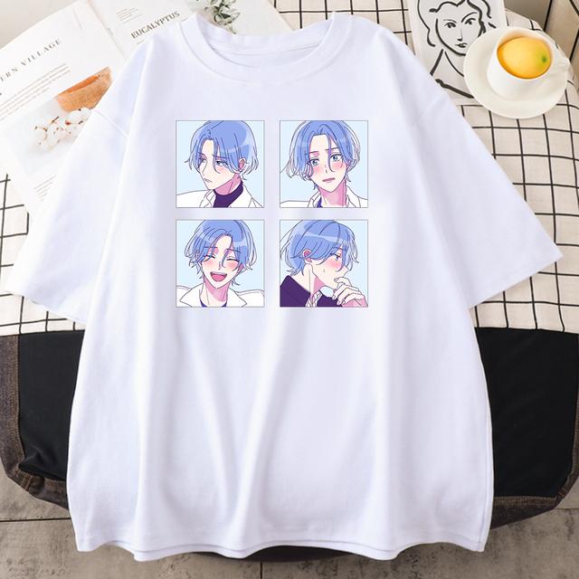 Anime Sk8 Reki Kyan Langa Hasegawa Clothing Women Loose Crewneck T -Shirt Summer Fashion Breathable Casual Loose Unisex T -Shirt