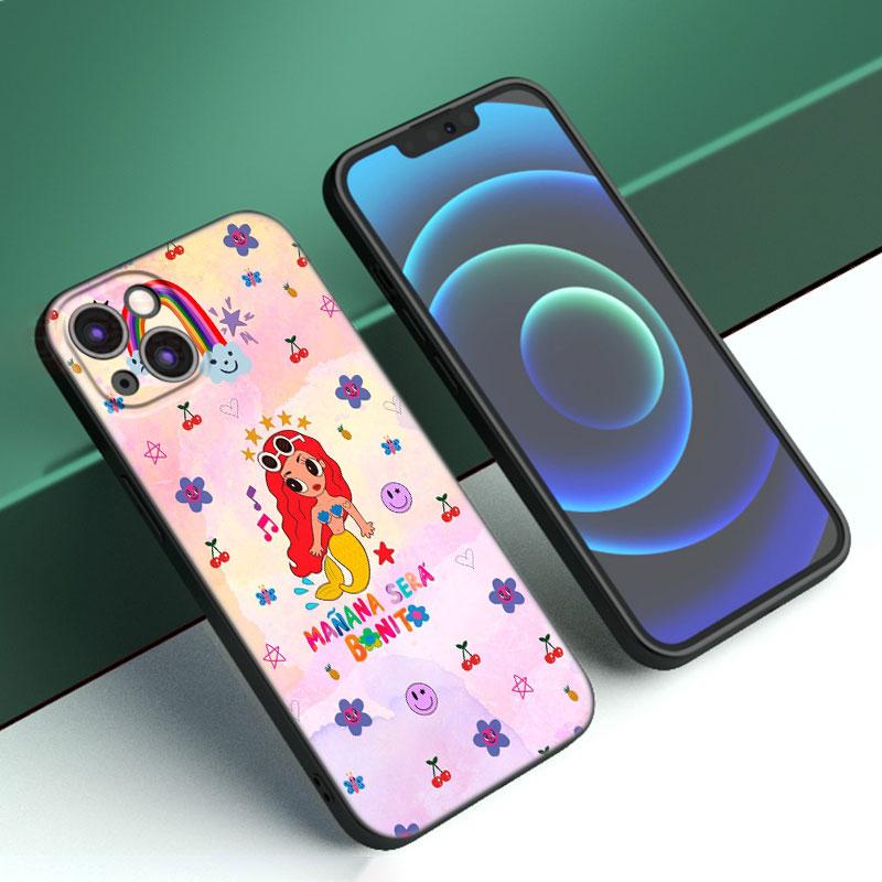 Чехол для телефона Karol G Manana Sera Bonito для Apple iPhone 12 13 Mini 11 14 15 Pro Max 7 8 X XR XS SE 2020 2022 черный силиконовый чехол