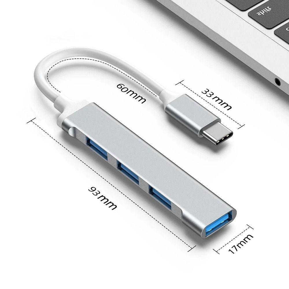 4-портовый разветвитель типа C OTG USB и адаптер типа C USB 3.0 концентратор для ПК Компьютерные аксессуары ПК