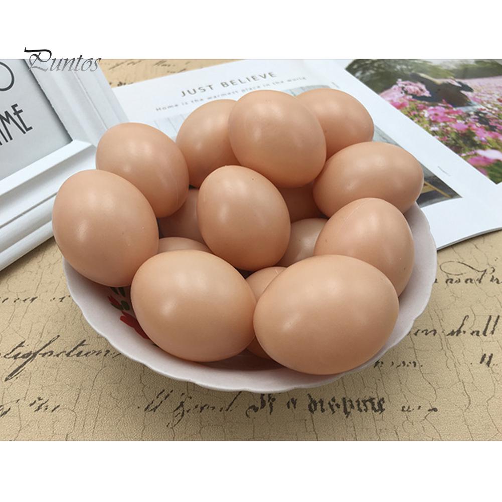 Искусственные яйца для декорирования на Пасху. 6 шт