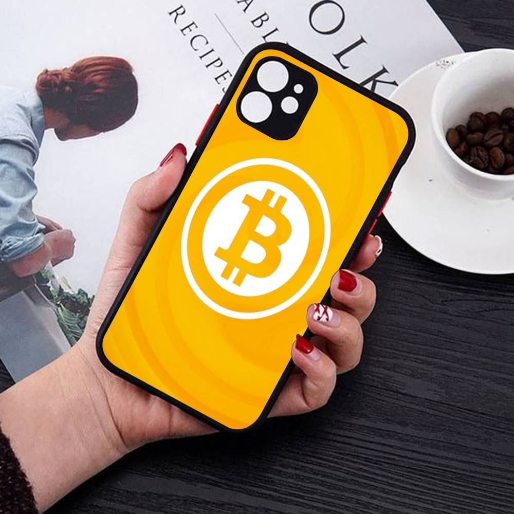 Luxury Bitcoin Phone Case For IPhone 14 11 12 13 Mini Pro Max 8 7 Plus X XR XS MAX Translucent Matte Cover