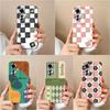 Для OPPO A59 A2M A1i Realme 12x чехлы для телефонов Матовый жидкий мягкий силиконовый модный клетчатый узор противоударный высококачественный популярный чехол для задней крышки для OPPO